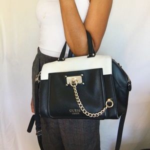 Vintage Guess Handbag Gold Detailing with Chain